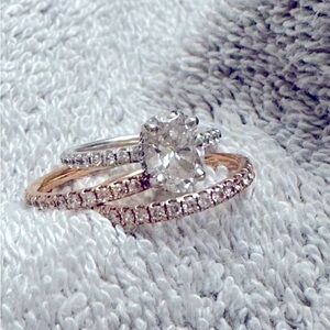 3 carats total weight diamond wedding ring set